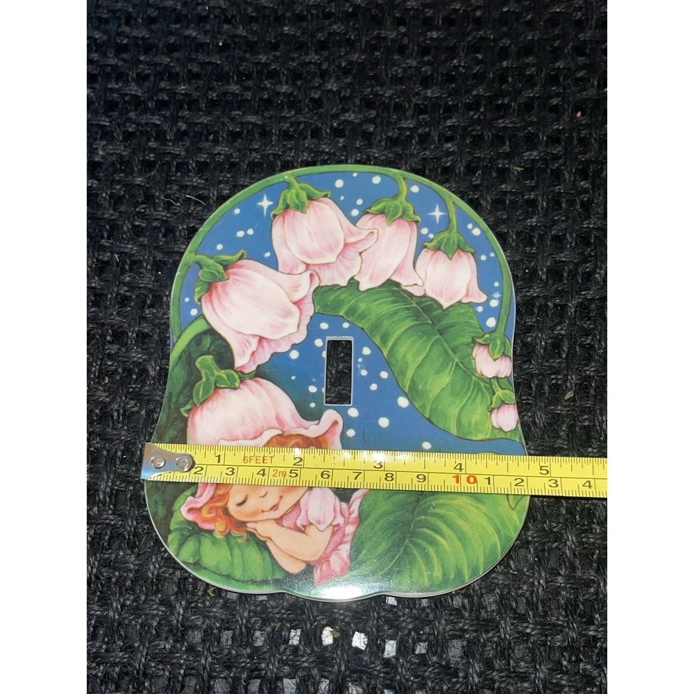 Little Blossom & Friends Avon Plastic Double Hook Wall Hanger & Switch Cover VTG